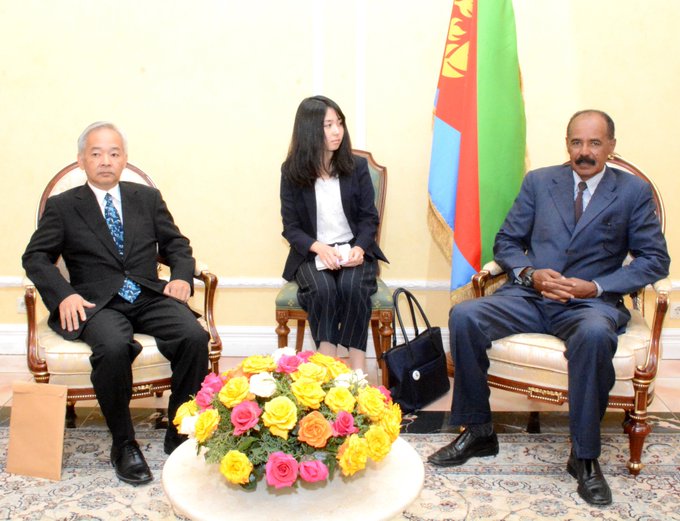 President Isaias Afwerki today received at State House Japanese delegation